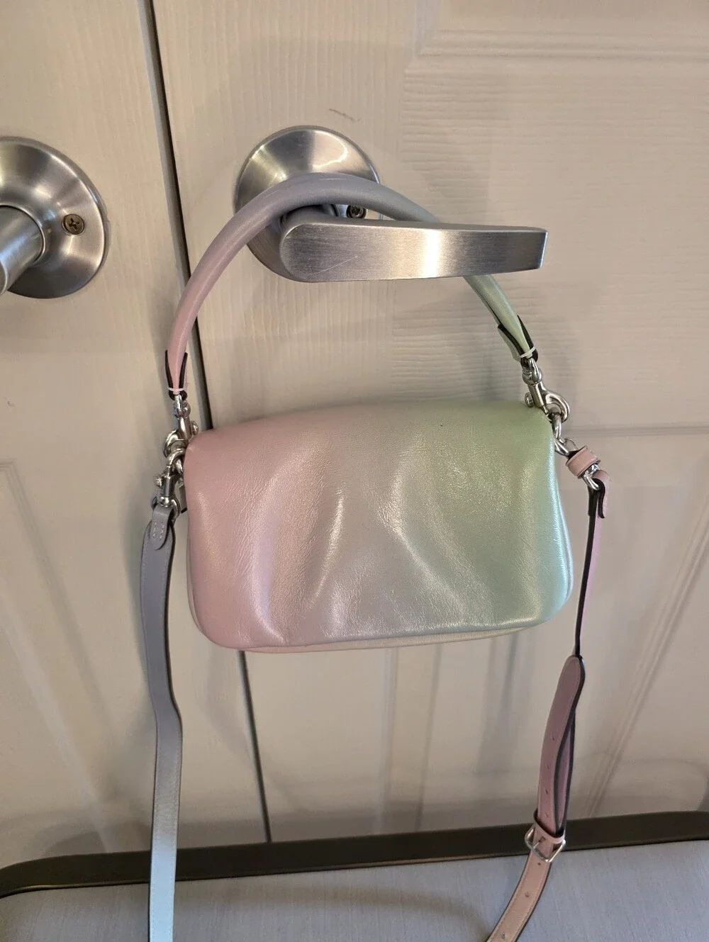 Coach Mini Pillow Tabby Pastel Ombre Leather Shoulder Bag Crossbody NEW CA084 - Picture 5 of 10